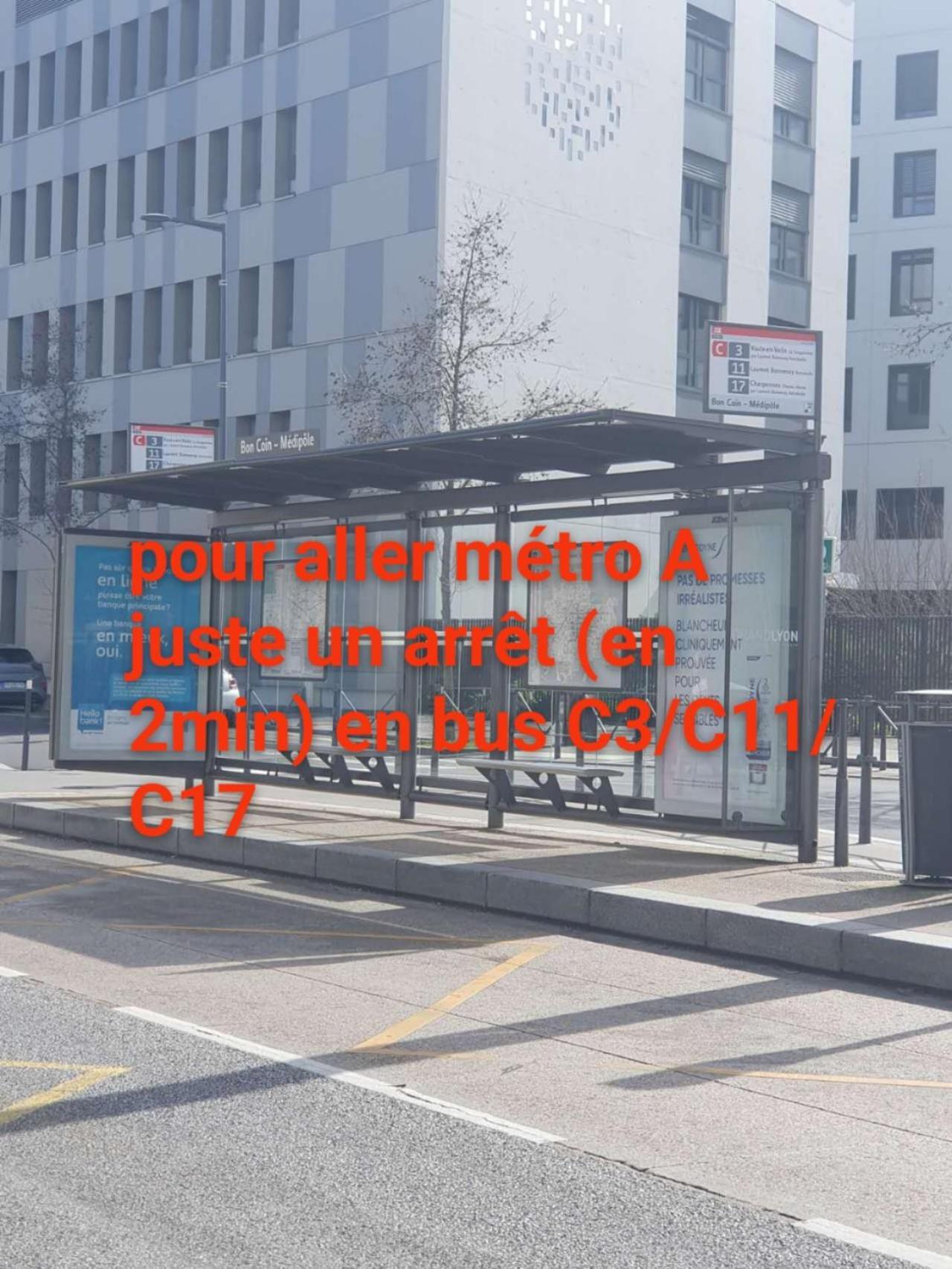 Medipole T2 Avec Un Garage Gratuit Sur Place, 16Min A Centre Ville Lyon En Metro A Villeurbanne Bagian luar foto