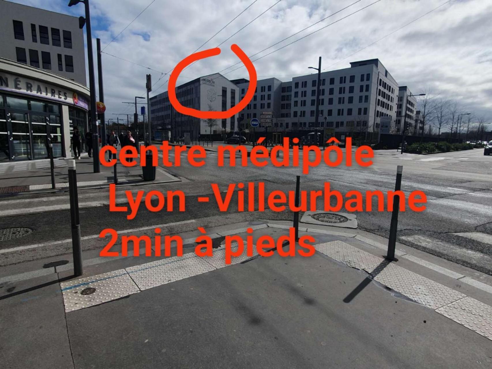 Medipole T2 Avec Un Garage Gratuit Sur Place, 16Min A Centre Ville Lyon En Metro A Villeurbanne Bagian luar foto